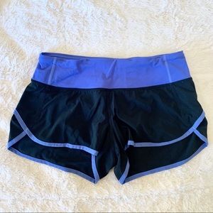 Lululemon speed shorts 4-way size 4
